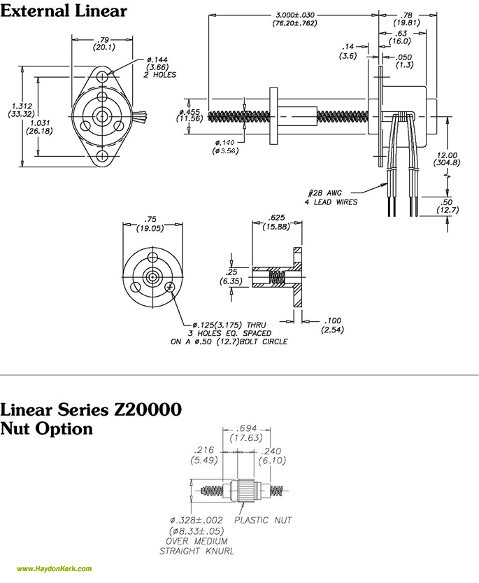 External Linear shaft