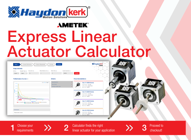 Haydon Kerk Express Linear Actuator Calculator